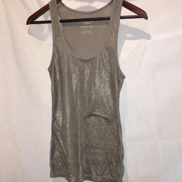 American Eagle Outfitters Tops - American Eagle Outfitters Boyfriend Tank | Shimmer Gray | Size S